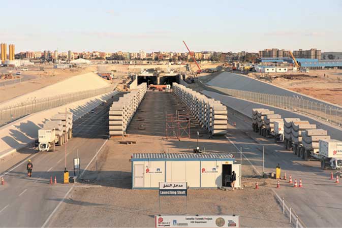 Tunnels Under Suez Canal